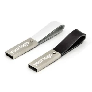 8GB USB Flash Drive with Leather Strap
