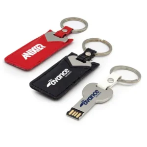 8GB Key Shape USB Flash Drive with Leather Case