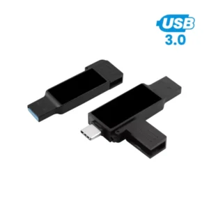Black OTG USB with LED Logo 32GB USB 3.0 Type-C